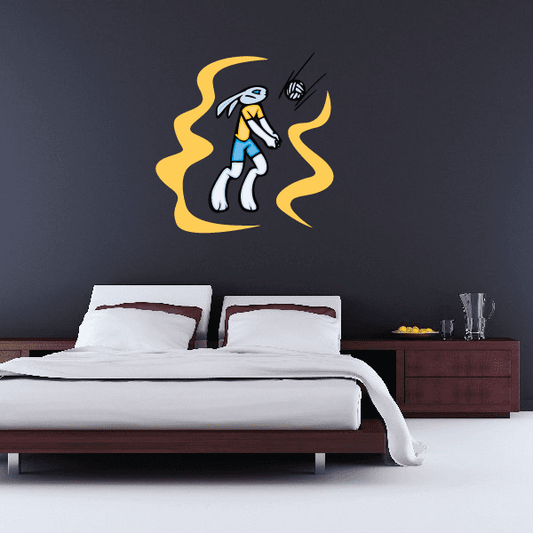 Image of Volleyball Wall Decal - Vinyl Sticker - Car Sticker - Die Cut Sticker - CDSCOLOR001