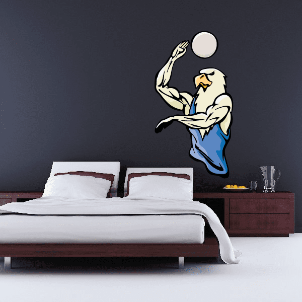Image of Volleyball Wall Decal - Vinyl Sticker - Car Sticker - Die Cut Sticker - CDSCOLOR005