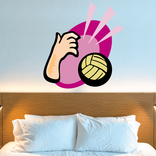Image of Volleyball Wall Decal - Vinyl Sticker - Car Sticker - Die Cut Sticker - CDSCOLOR012