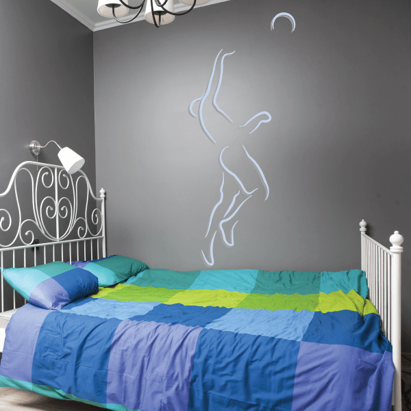 Image of Volleyball Wall Decal - Vinyl Sticker - Car Sticker - Die Cut Sticker - CDSCOLOR030