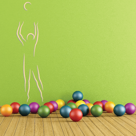 Image of Volleyball Wall Decal - Vinyl Sticker - Car Sticker - Die Cut Sticker - CDSCOLOR038