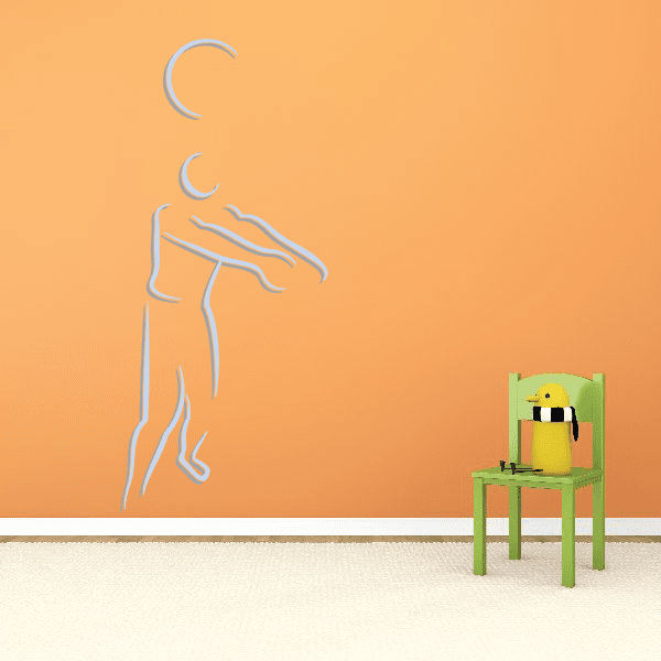 Image of Volleyball Wall Decal - Vinyl Sticker - Car Sticker - Die Cut Sticker - CDSCOLOR045