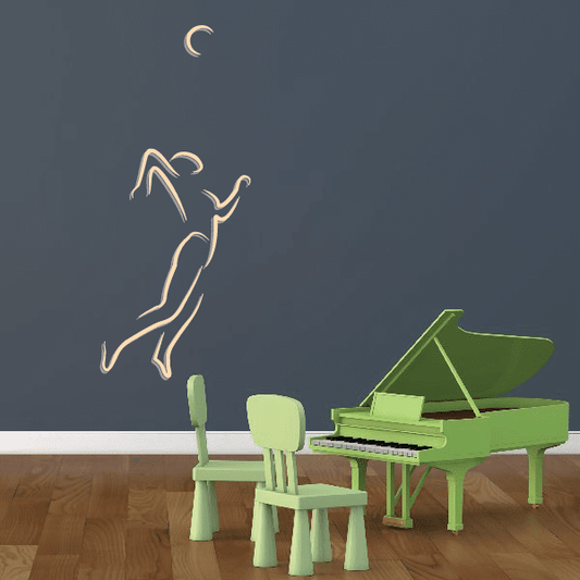 Image of Volleyball Wall Decal - Vinyl Sticker - Car Sticker - Die Cut Sticker - CDSCOLOR053