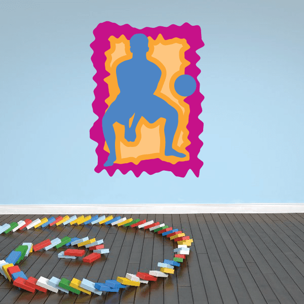 Image of Volleyball Wall Decal - Vinyl Sticker - Car Sticker - Die Cut Sticker - CDSCOLOR064