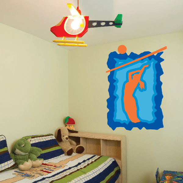 Image of Volleyball Wall Decal - Vinyl Sticker - Car Sticker - Die Cut Sticker - CDSCOLOR065