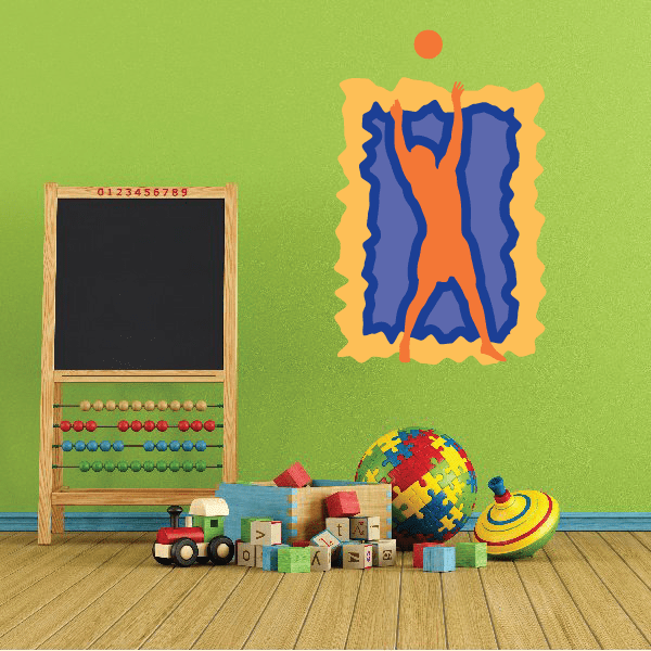 Image of Volleyball Wall Decal - Vinyl Sticker - Car Sticker - Die Cut Sticker - CDSCOLOR070