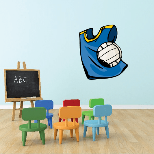 Image of Volleyball Wall Decal - Vinyl Sticker - Car Sticker - Die Cut Sticker - CDSCOLOR080