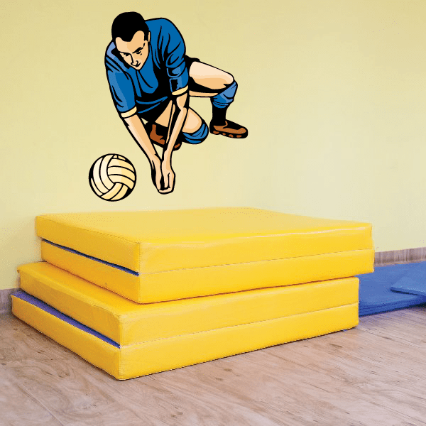 Image of Volleyball Wall Decal - Vinyl Sticker - Car Sticker - Die Cut Sticker - CDSCOLOR102