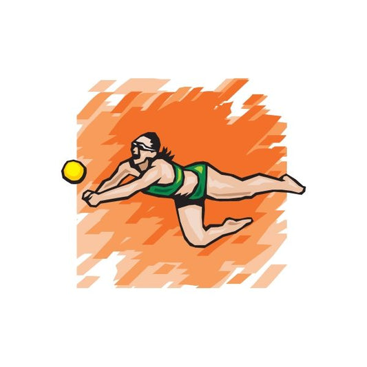 Image of Volleyball Wall Decal - Vinyl Sticker - Car Sticker - Die Cut Sticker - DC 002