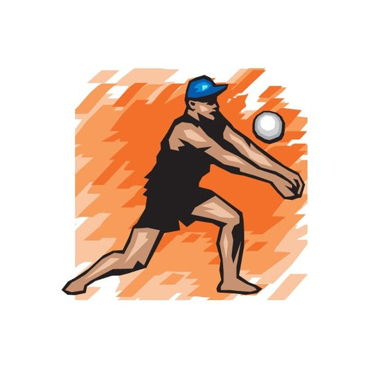 Image of Volleyball Wall Decal - Vinyl Sticker - Car Sticker - Die Cut Sticker - DC 004