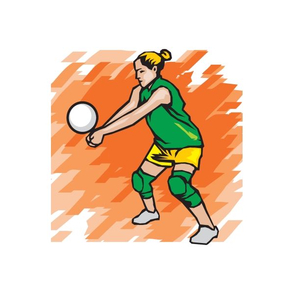 Image of Volleyball Wall Decal - Vinyl Sticker - Car Sticker - Die Cut Sticker - DC 005