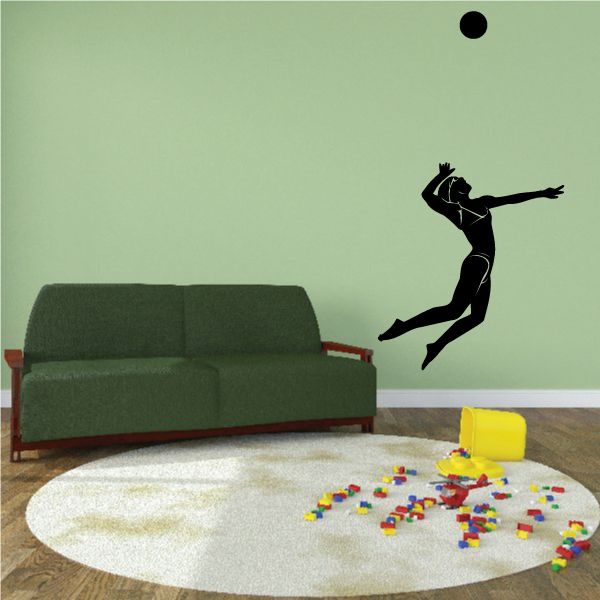 Image of Vollyball Wall Decal - Vinyl Decal - Car Decal - MC003