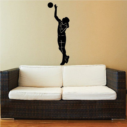 Image of Vollyball Wall Decal - Vinyl Decal - Car Decal - MC006