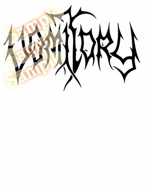 Black Vomitory band logo vinyl decal