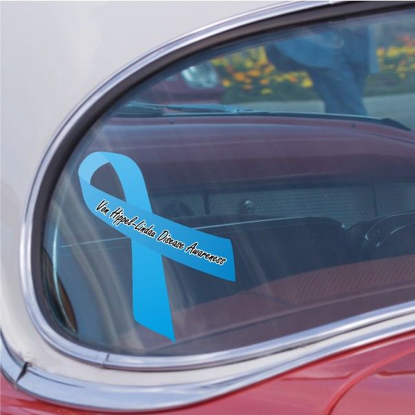 Image of Von Hippel Lindau Disease Awareness Ribbon Vinyl Sticker