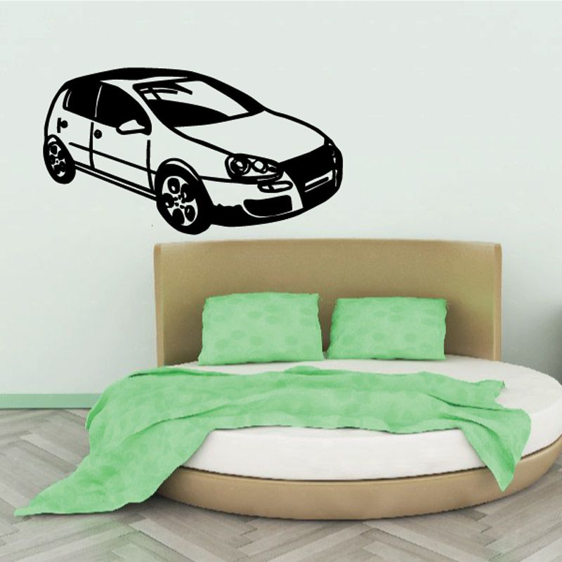 Image of VW Bug Cartoon Decal