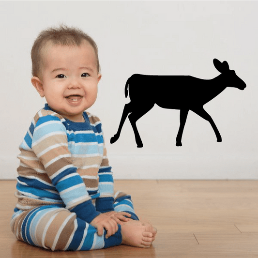 Image of Walking Deer Doe Fawn Decal