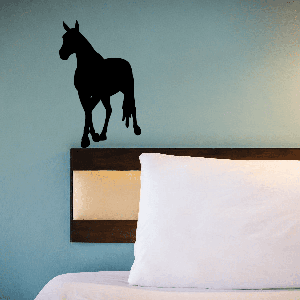 Image of Walking Forward Horse Silhouette Decal