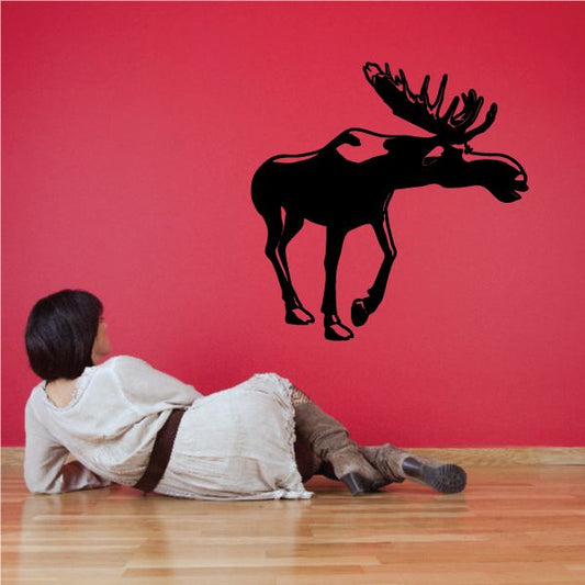 Image of Walking Moose Decal