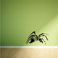 Black walking spider wall decal