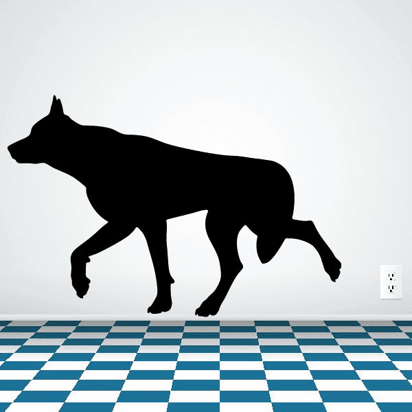 Image of Walking Wolf Decal