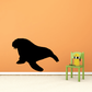 Black walrus silhouette decal