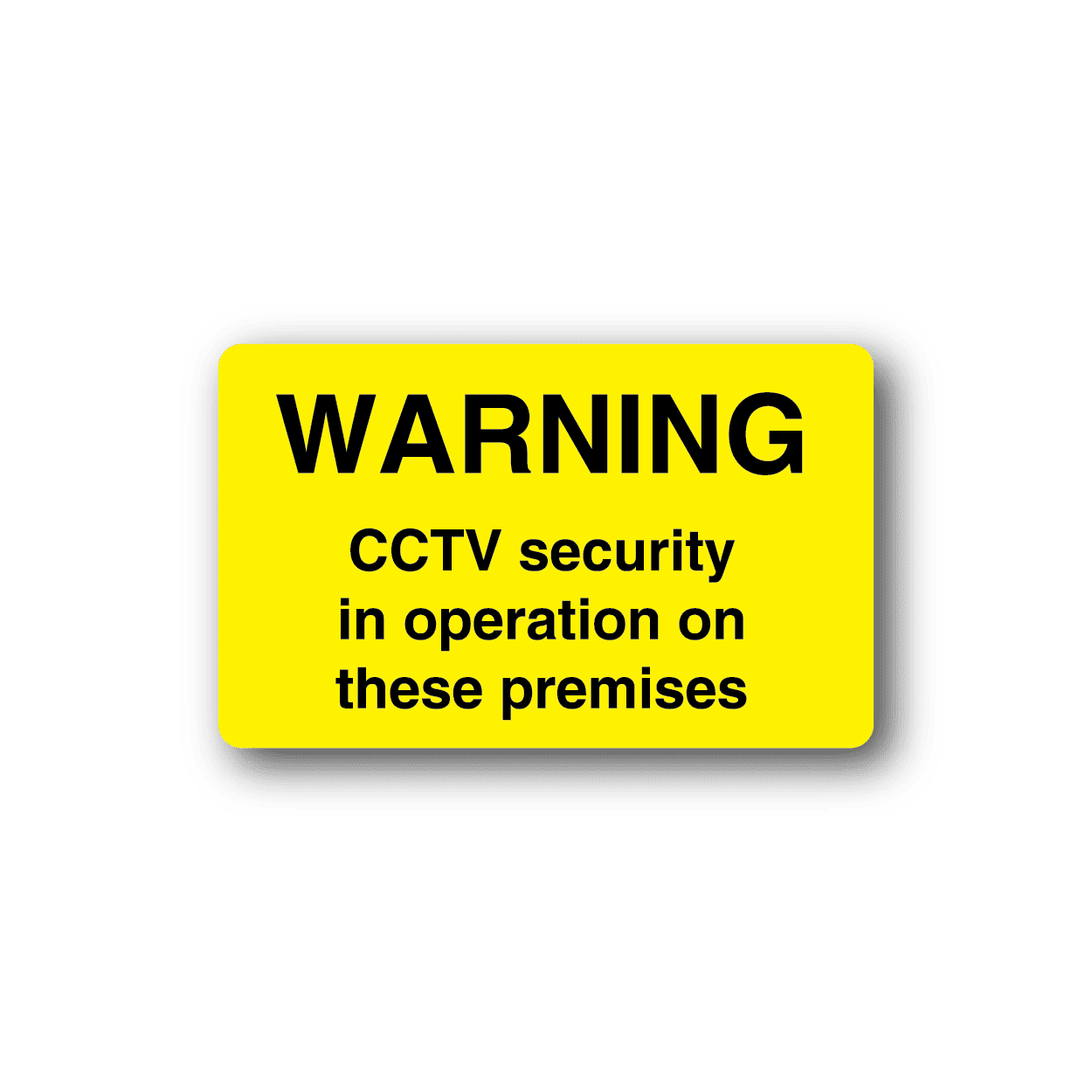 Image of Warning CCTV Security In Operation on these premises Sticker