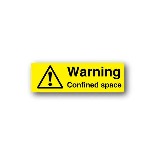 Image of Warning Confined Space Sticker