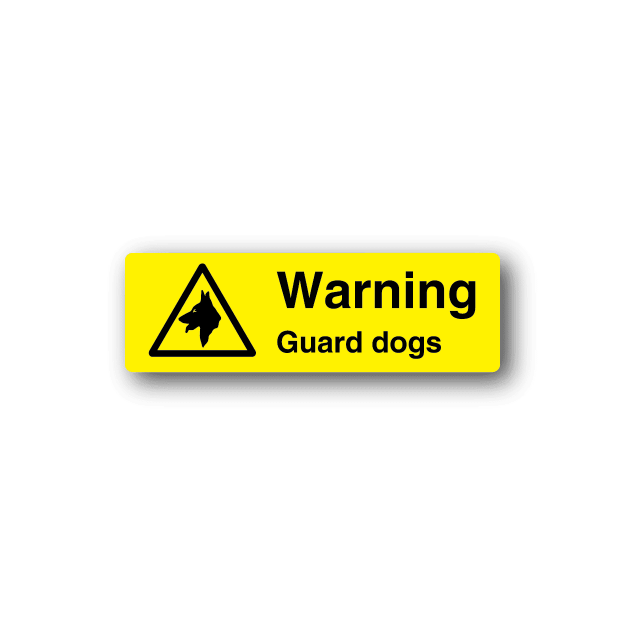 Image of Warning Guard Dogs Sticker