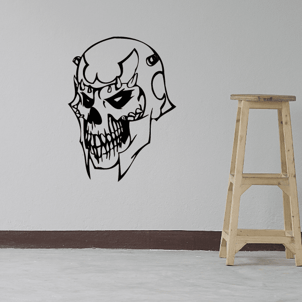 Image of Warrior Skull Decals