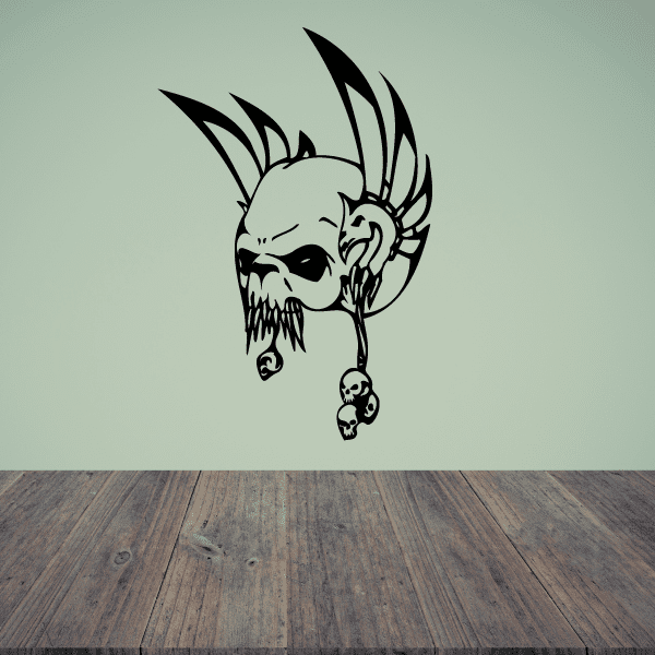 Image of Warrior Skull Decals