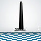 Washington Monument wall decal, black tower silhouette with base and steps