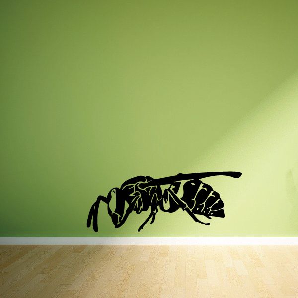 Image of Wasp Wall Decal - Vinyl Decal - Car Decal - Bug - MC025