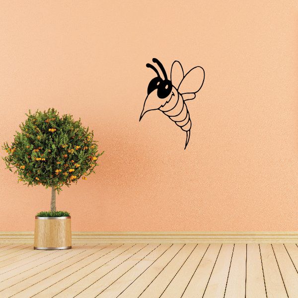 Image of Wasp Wall Decal - Vinyl Decal - Car Decal - CF028