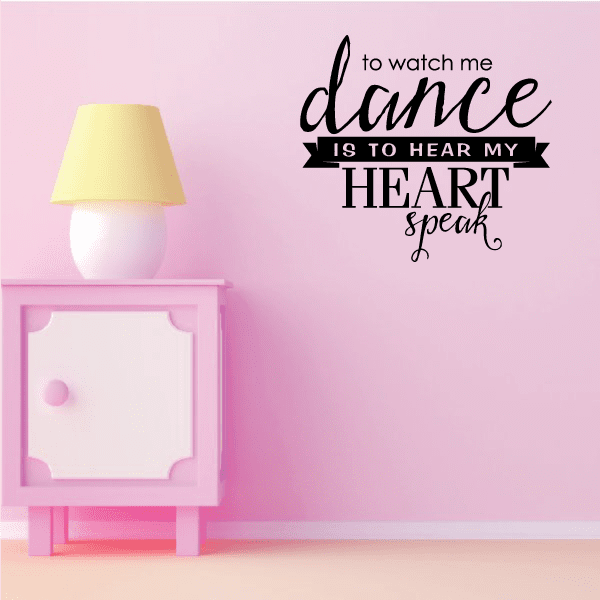 Image of Watch me Dance Decal - Vinyl Decal - Car Decal - Vd002