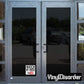 Vinyl sticker with square YouTube logo and text "WATCH MY VIDEOS"
