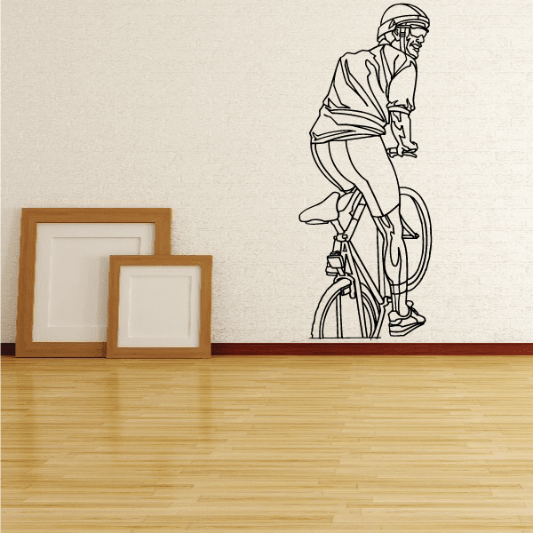 Image of Watching Cyclist Detailed Decal