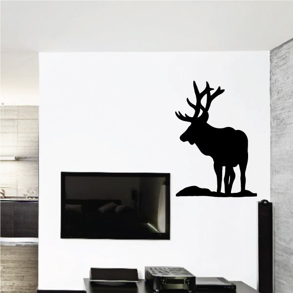 Image of Watching Elk in Field Decal