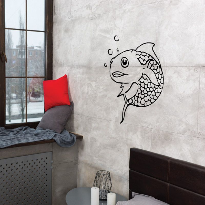 Image of Watching Goldfish Decal