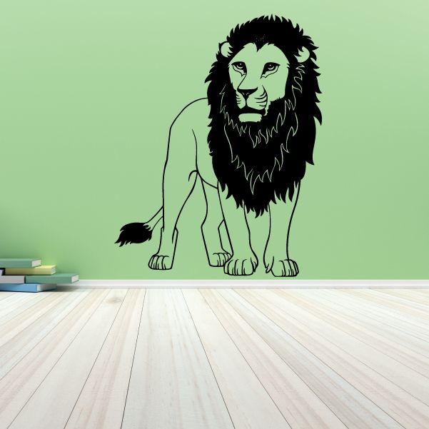 Image of Watching Lion Pose Decal