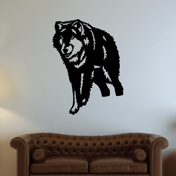 Image of Watching Timber Wolf Decal