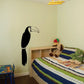 Toucan bird wall decal with black body and curved beak