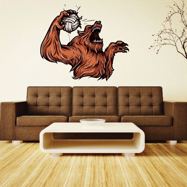 Image of Water Polo bear Wall Decal - Vinyl Car Sticker - Uscolor003