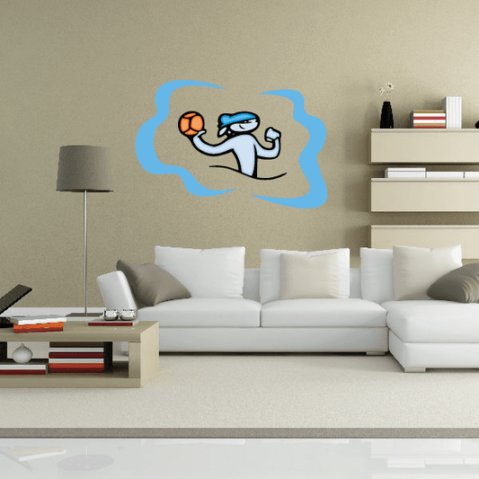 Image of Water Polo Wall Decal - Vinyl Sticker - Car Sticker - Die Cut Sticker - CDSCOLOR001