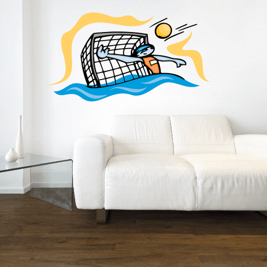 Image of Water Polo Wall Decal - Vinyl Sticker - Car Sticker - Die Cut Sticker - CDSCOLOR002