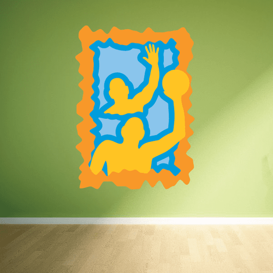 Image of Water Polo Wall Decal - Vinyl Sticker - Car Sticker - Die Cut Sticker - CDSCOLOR011