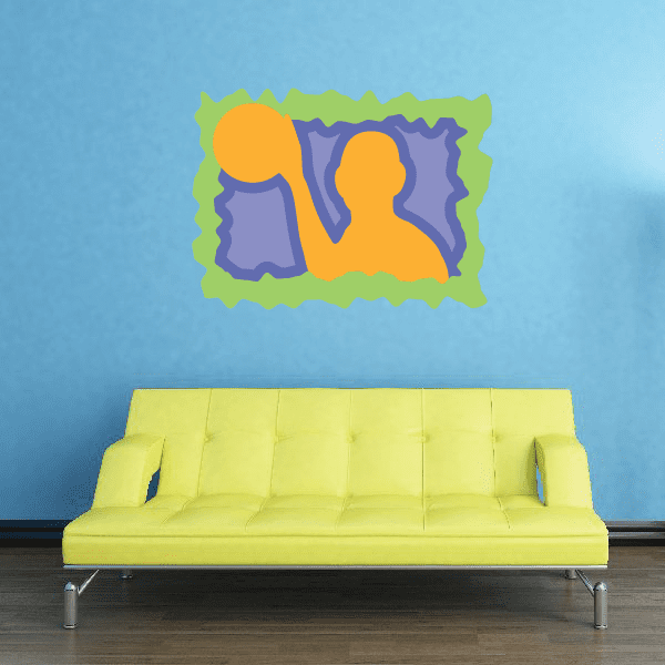 Image of Water Polo Wall Decal - Vinyl Sticker - Car Sticker - Die Cut Sticker - CDSCOLOR013