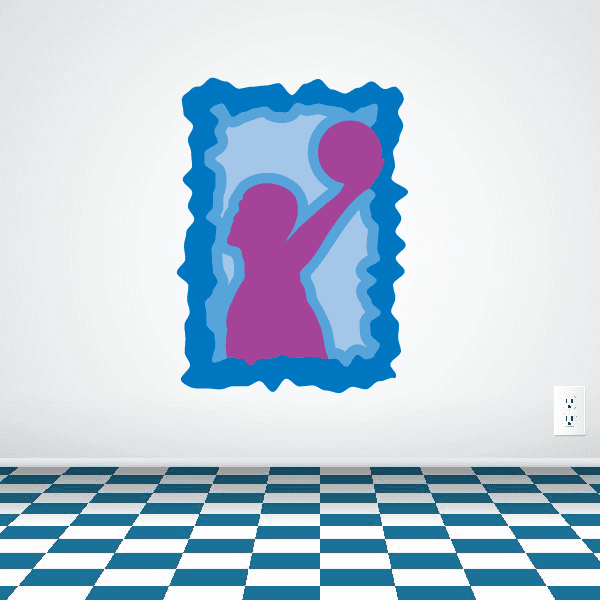 Image of Water Polo Wall Decal - Vinyl Sticker - Car Sticker - Die Cut Sticker - CDSCOLOR015