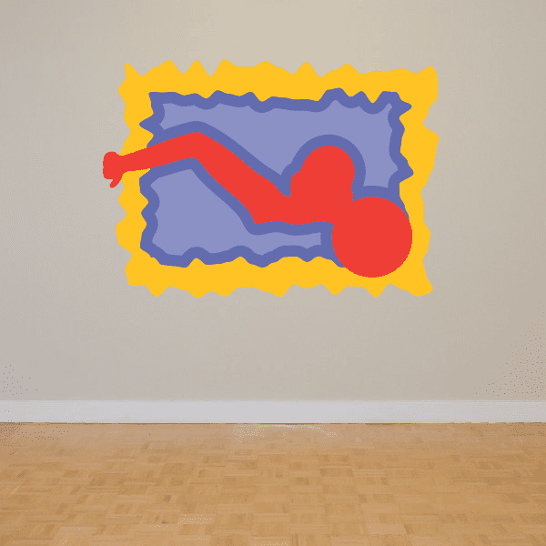 Image of Water Polo Wall Decal - Vinyl Sticker - Car Sticker - Die Cut Sticker - CDSCOLOR025