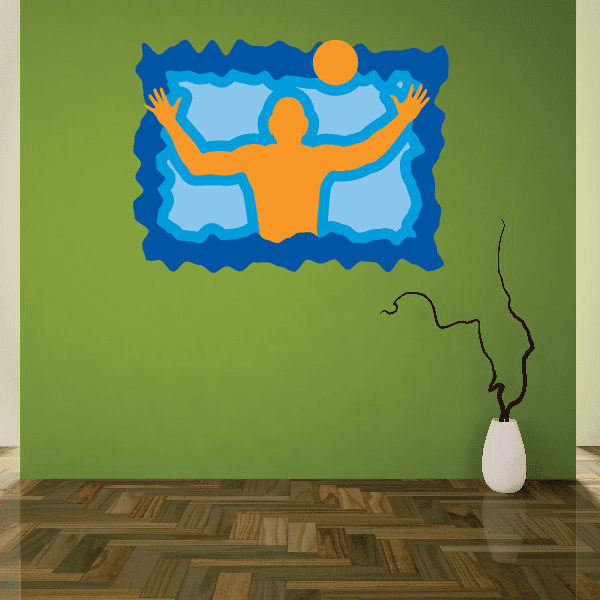 Image of Water Polo Wall Decal - Vinyl Sticker - Car Sticker - Die Cut Sticker - CDSCOLOR027